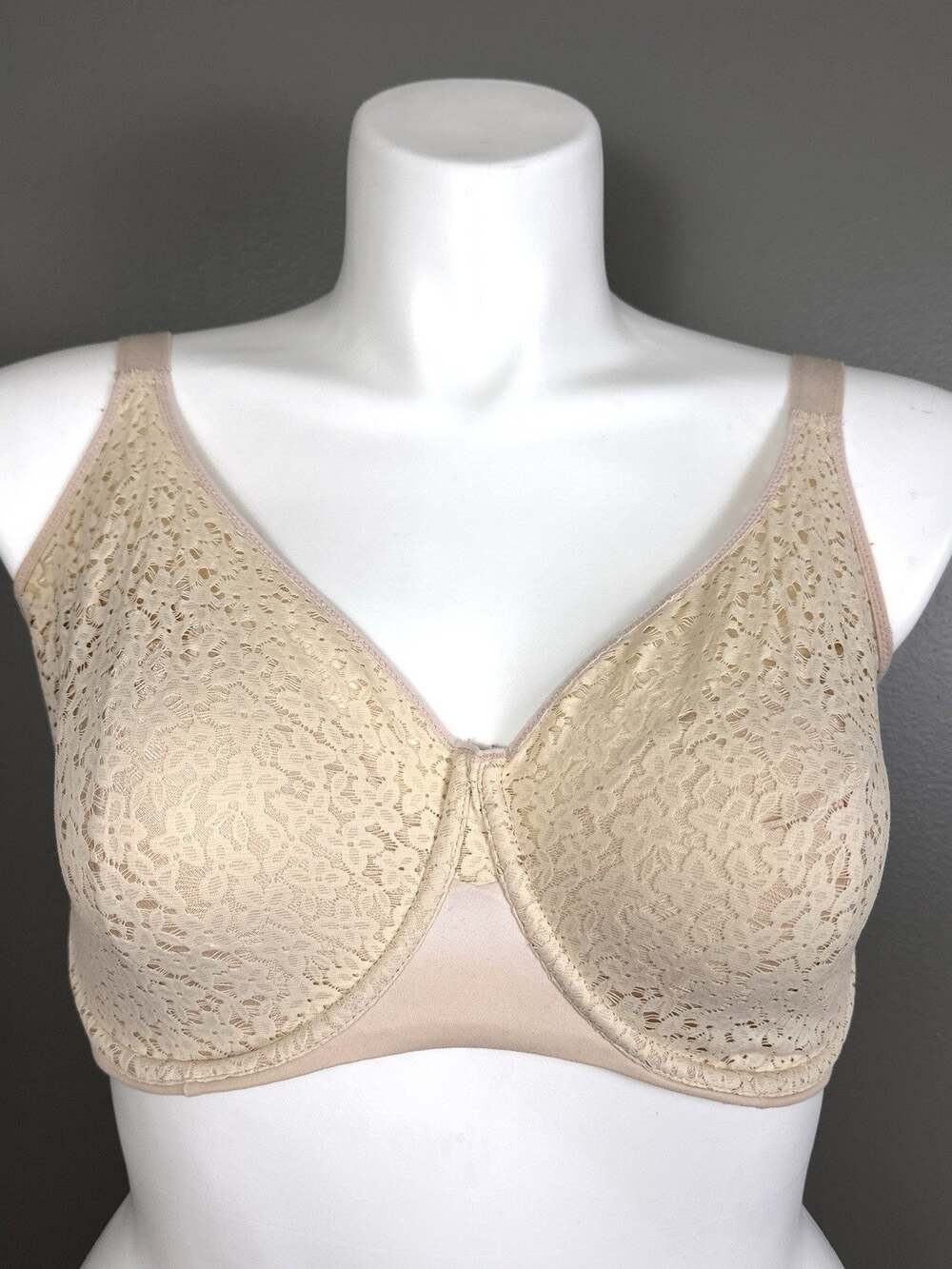 Chantelle Norah Comfort Underwire Bra US Size 36I UK 36G Unlined 13F1 Lace